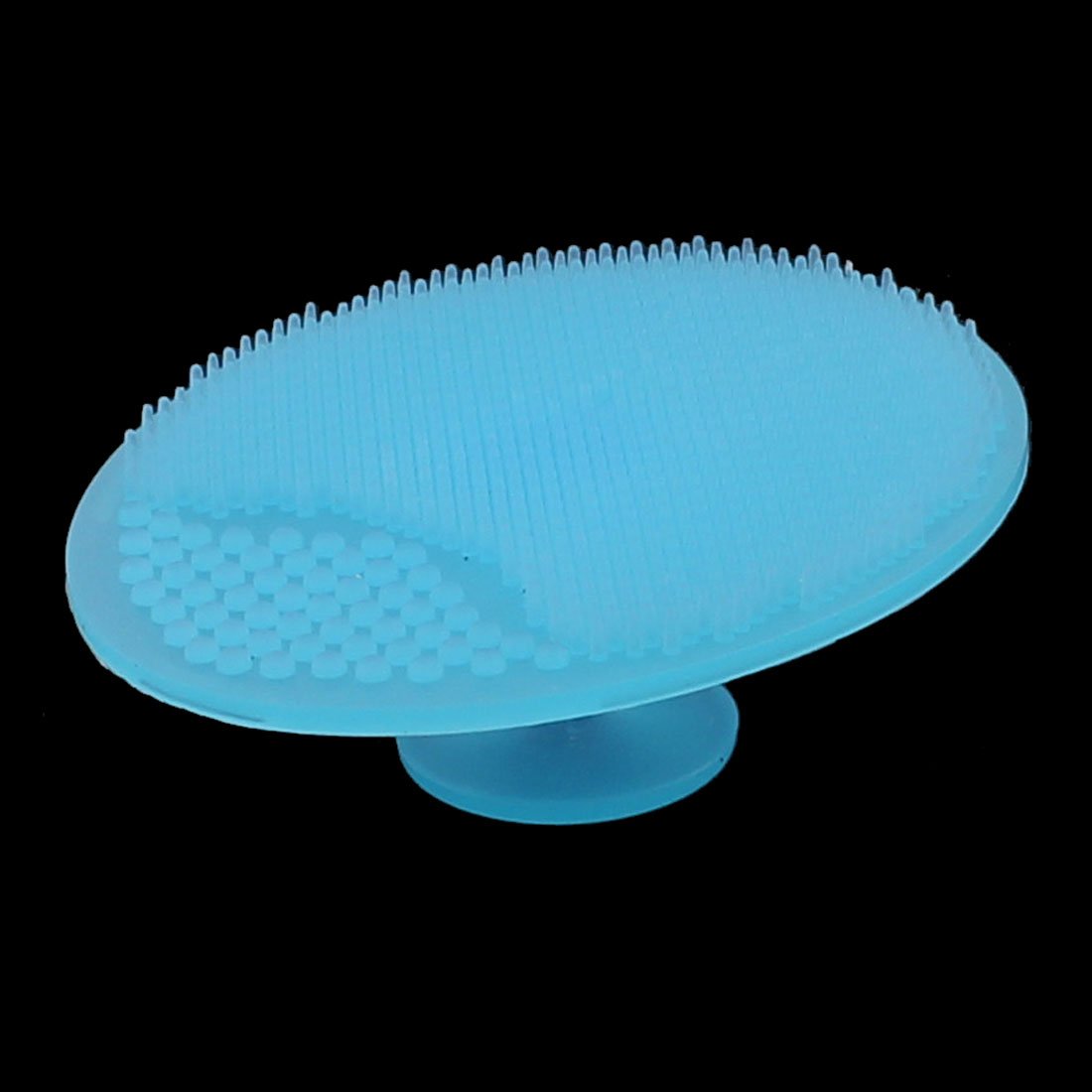 uxcell 2 x Makeup Facial Cleansing Pad Blackhead Remover Soft Brush Blue