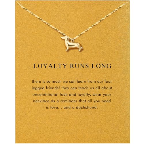 OBSUN Dachshund Gifts for Women Wiener Dog Gifts Cute Dachshund Necklace Weenie Dog Accessories for Women (Dachshund)