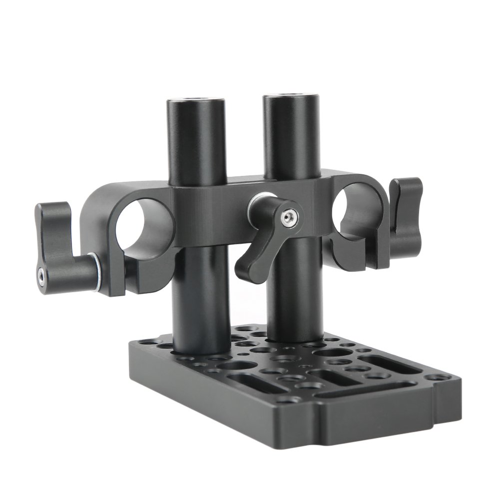 Buy NICEYRIG Cheese plate with 15mm Rod Raiser Clamp, Short Rods for