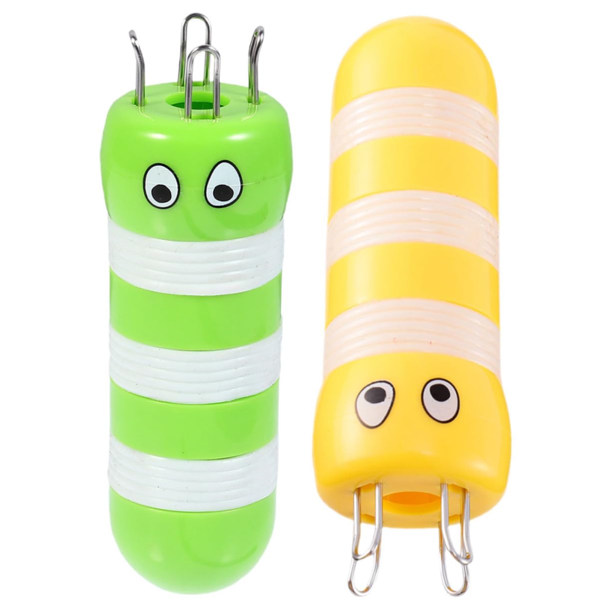 CIMAXIC 2pcs Bee Shaped Spool Knitter DIY Hand Rope Knitter Plastic Knitting Machine Toy Knitting Crafts Supplies