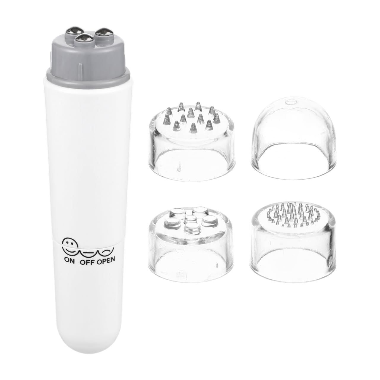 Healifty 4 in 1 Elektrisches GesichtsmassagegeräT Mit Akupressurfunktion Mini Facial Massager FüR Schmerzlinderung Verbesserte Durchblutung Und Hautpflege Kompakt FüR Zuhause Und Reise