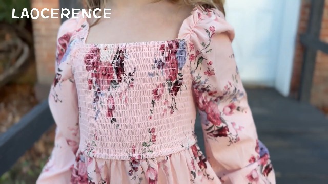 Amazon.com: Little Girls Kids Summer Chiffon Ruffle Mini Dress Square Neck  Lantern Sleeve Short Dress Tulle Smocked Beige: Clothing, Shoes & Jewelry
