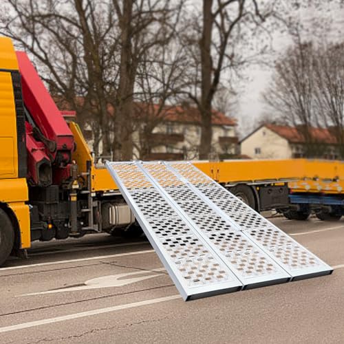Rampa de aluminio para tráiler 77x54 pulg capacidad 1500 lbs miniatura 3