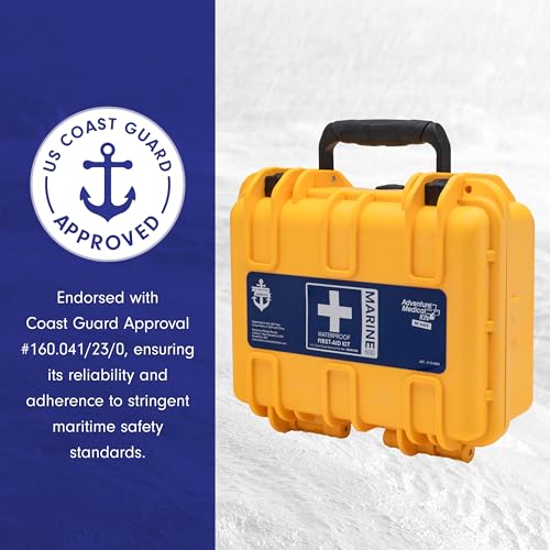 Image of Adventure Medical Kits Marine Series Medical Kit - 600 - Boat First Aid Kit For 8 People 12 Hours From Care - Includes Emergency Medical Supplies Like Bandages, Medicine, Guide Book & More