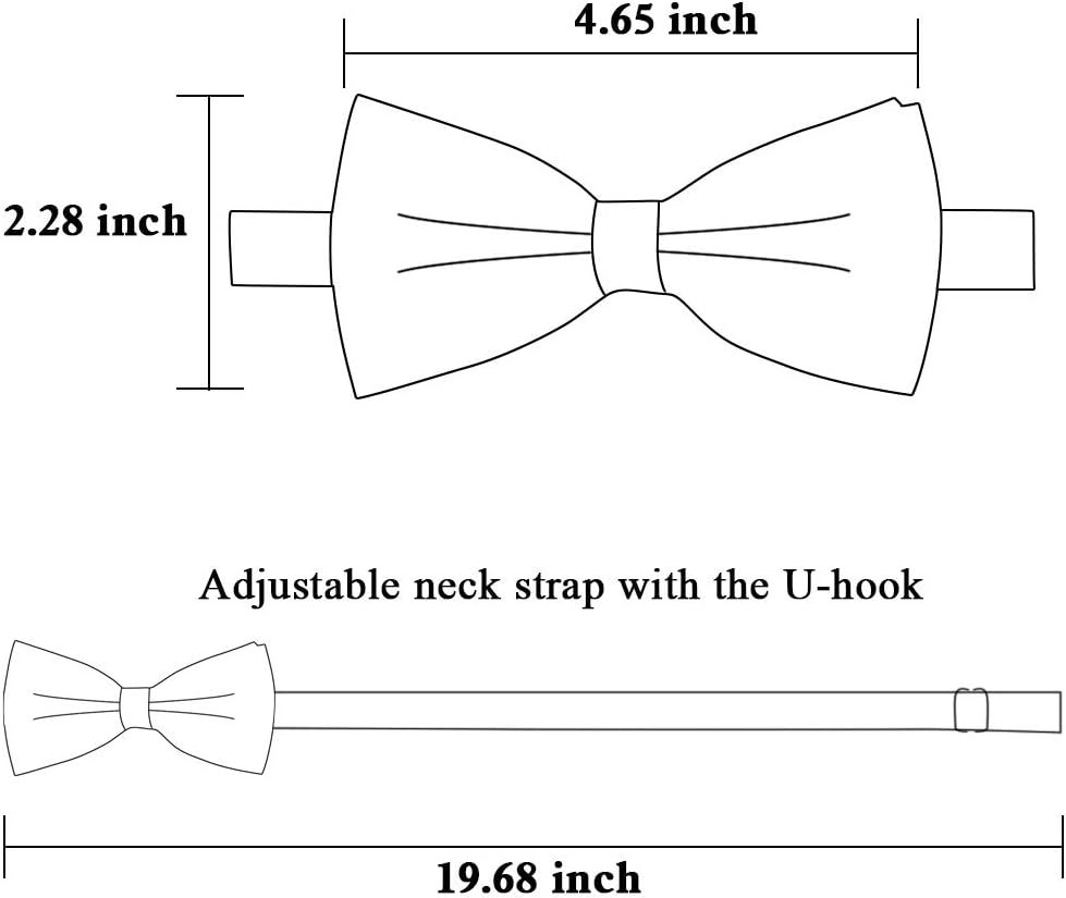SKEPO Fashion Mens Flower Pattern Adjustable Neck Floral Bowtie Bow Tie for Wedding Anniversary Christmas for Valentine's Day