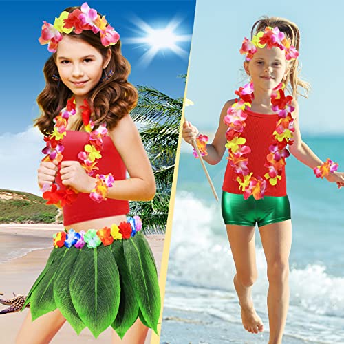 Set de disfraz hawaiano 7 piezas talla mujer niña miniatura 6