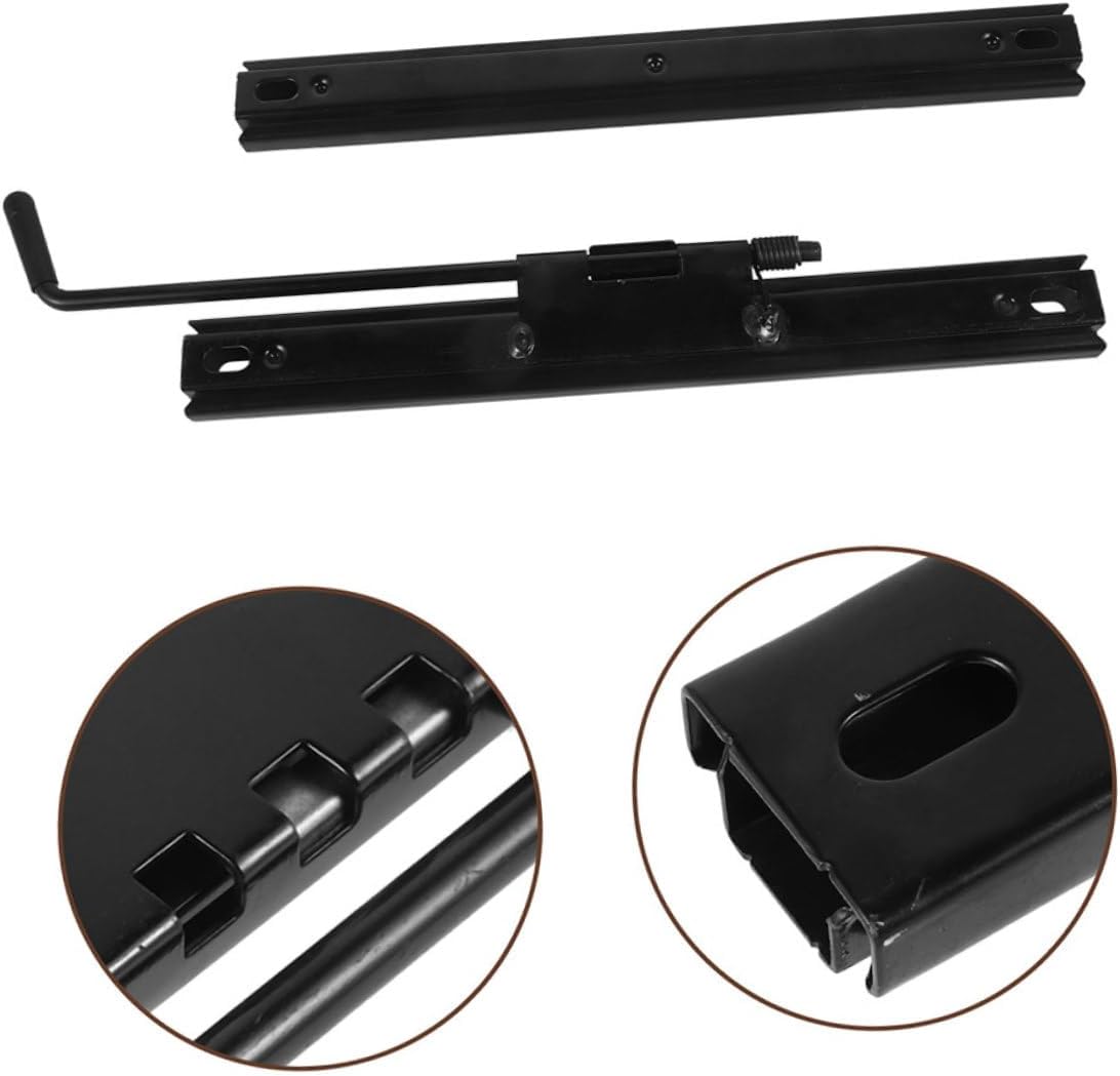 Luxshiny 2pairs Seat Installation Assembly Kit Car Seat Slider Tracks Iron Material Fit