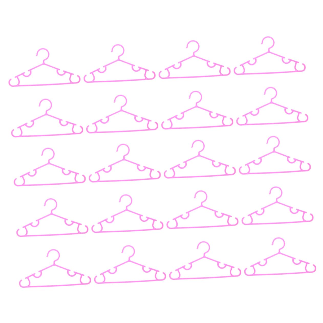 KOMBIUDA 20pcs Children Hanger Dog Hangers Child Hangers Clothes Hangers Sweater Hangers Pet Hangers Pant Hangers Hangers Coat Hangers Mini Kitten Hanging Racks Pp Pink