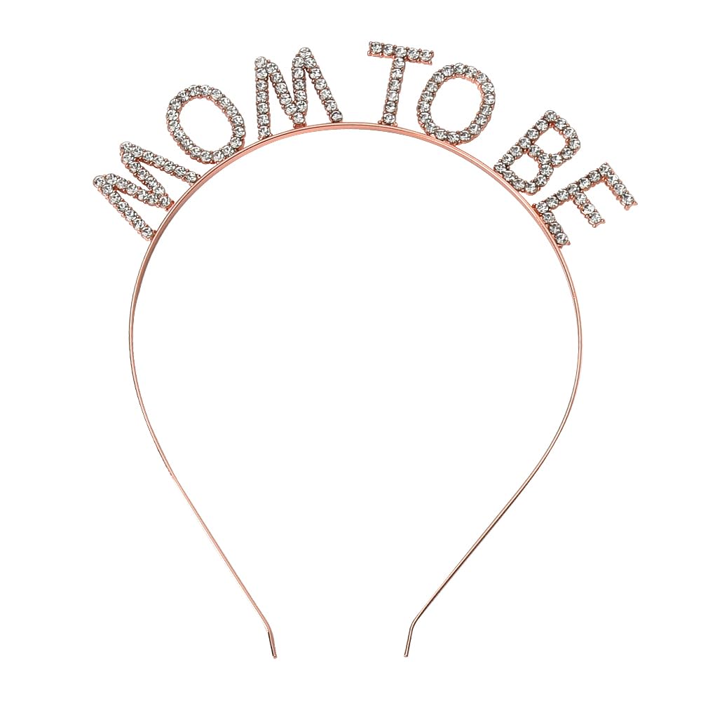 Mommy Mom To Be Tiara Headband Rhinestone Hairband for First Time New Moms Pregnancy Announcement Hair Accessories