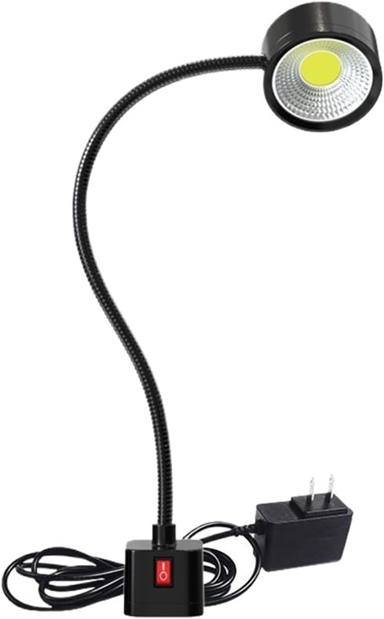 10W Industrial Sewing Machine LED Light Multifunctional Flexible Portable Work Lamp Magnetic for Workshop(EU-Plug,Warm White)