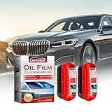 Automotive Oil Film Cleaning Brush for Car Windows, Glass Cleaning Board, Car Windshield Cleaner, Suitable for Windshield Glass Oil Film Remover (1, Red-black) (1, Red-white)