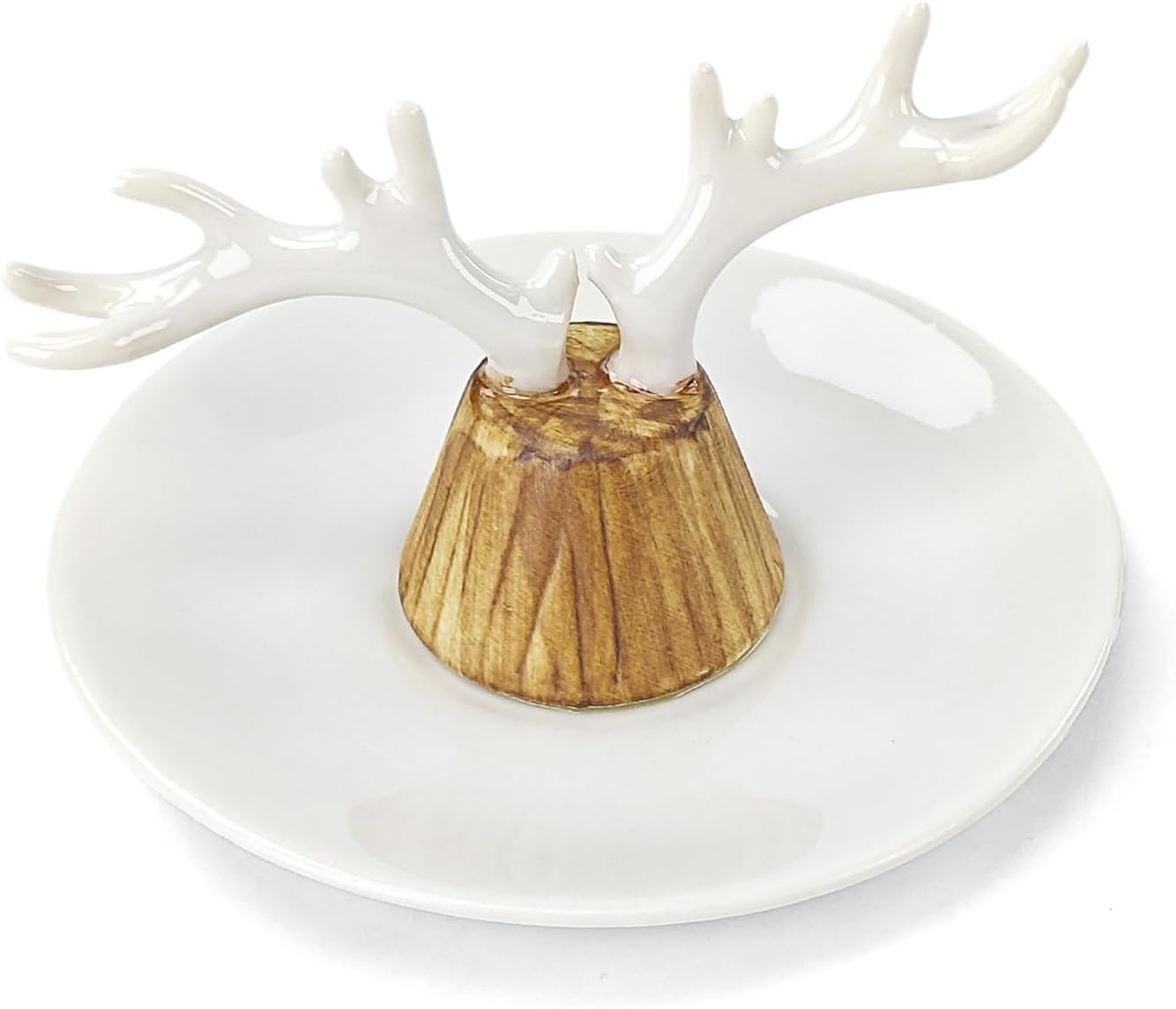 ornerx Necklace Jewelry Ring Holder Antler Flat Dish