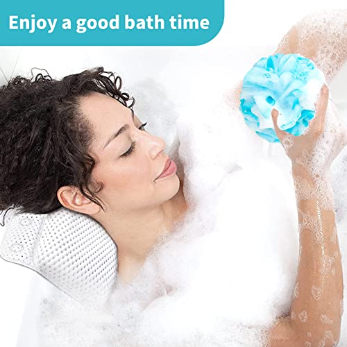 image for FARMOGA Bath Sponge Shower Loofah Soft Mesh Body Wash Scrubber Exfolia