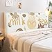 Copertura testiera Letto Copertura per testiera per Letto Fodera Elastica Protezione Lavabile Protezione Copertura per Testiera del Letto Decorazione per Camera cartone bianco 120CM