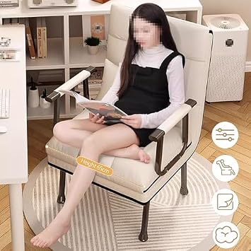 Folding bed Couch with Pull Out Bed Sofa Bed 3 In 1 Multi Function Folding Ottoman with Adjustable Backrest Modern Convertible Chair for Living Room Apartment Office(Beige B,55 * 50 * 97cm)