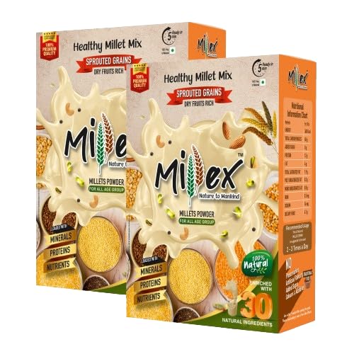 See full amazon price history chart for Millex Millet Healthy Mix 2 kg | 30 Natural Nutrition Ingredients | Sprouted Cereals,Nuts, & Pulses |No Sugar Organic Multigrain Nutrition Drink | |Porridge Mix (Pack of 2) Millex Millet Healthy Mix 2 kg | 30 Natural Nutrition Ingredients | Sprouted Cereals,Nuts, & Pulses |No Sugar Organic Multigrain Nutrition Drink | |Porridge Mix (Pack of 2) (B0D2TKQYWC) Amazon Price History, Amazon Price Tracker