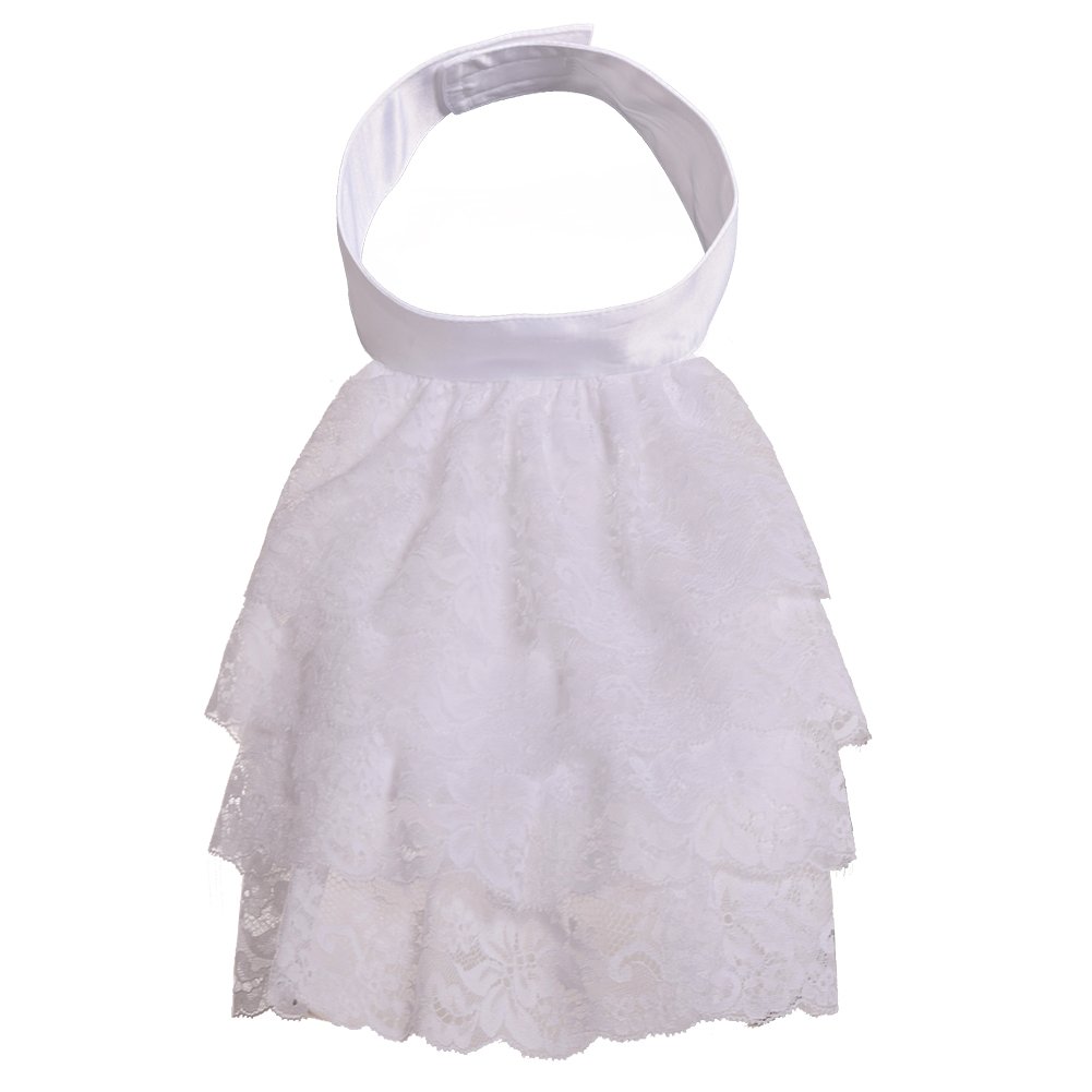 Colonial Lace Jabot Cuffs Set Costume Accessory