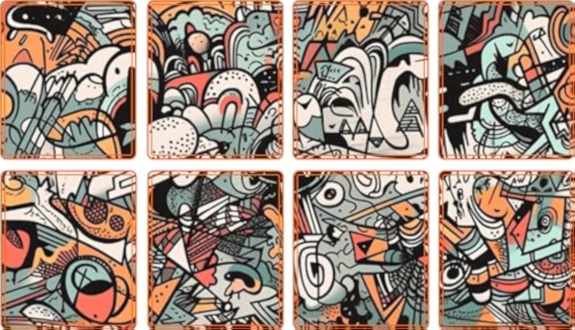 Self Adhesive Octapad PVC STICKERS (Set of 8 PCS.)