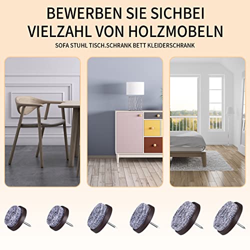 90 Pezzi Feltrini per Sedie, Feltrini Sedie con