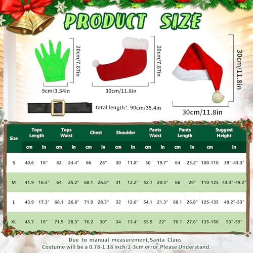 Disfraz verde de monstruo gigante navideño para niños miniatura 7