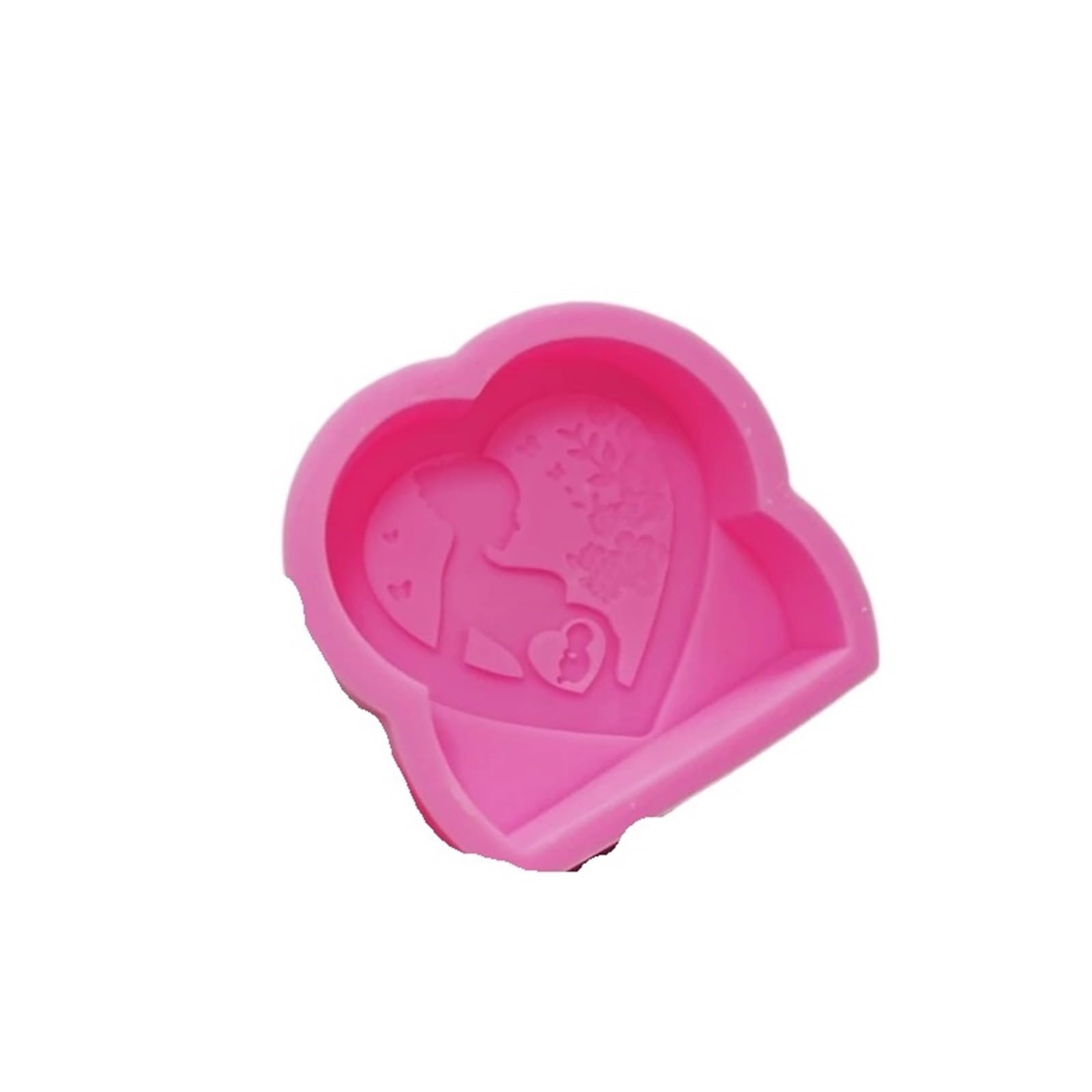 Moldes for velas en forma de corazón, estatuilla, molde silicona for madre embarazada, decoración del hogar, cera for mamá para Velas