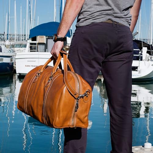 Floto Parma Leather Duffle Bag/Travel Bag2