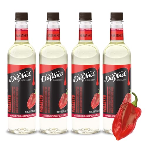 Image of DaVinci Gourmet Classic Habanero Syrup, 25.4 Fluid Ounces (Pack of 4)