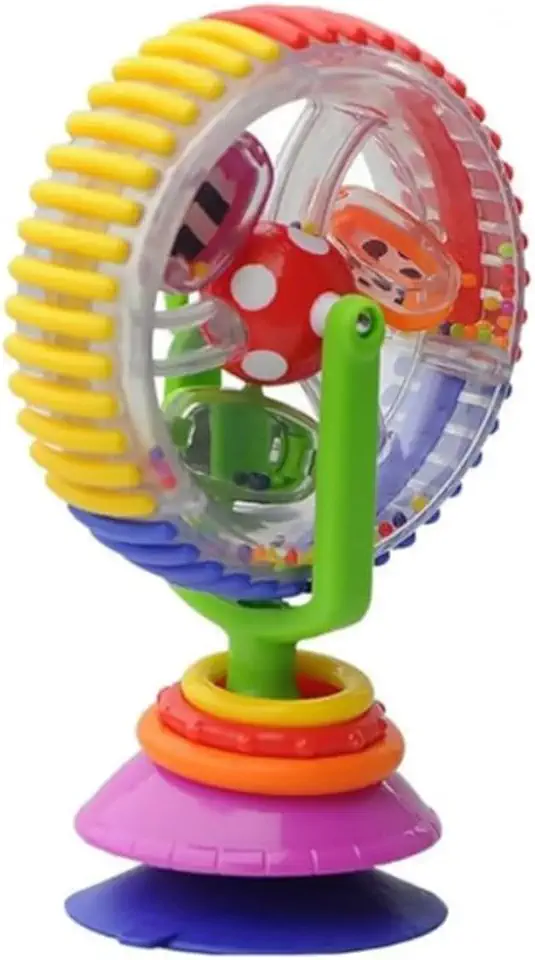 Roda Gigante Sensorial com Ventosa para Bebês – Brinquedo Interativo para Bebês Estimulante e Seguro