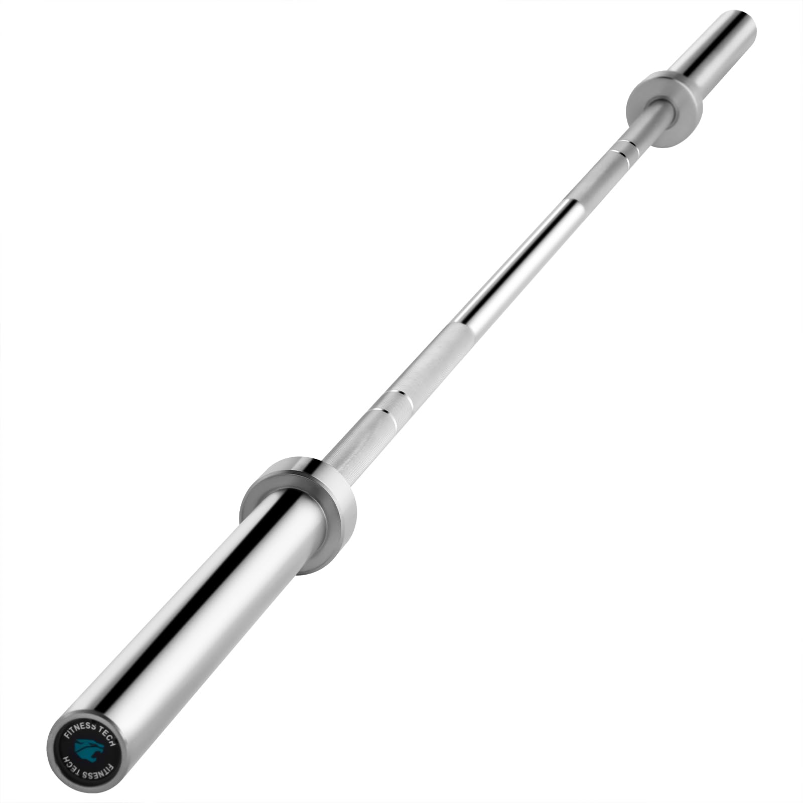 Barra Olímpica 2.2m x 50 mm, 4 Rodamiendos de Alta Precisión, Soporta hasta 365 Kg, Ideal para Musculación, Powerlifting, Cross Training y Halterofilia, 20 Kg