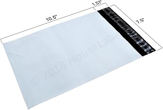 HouseLabels 7.5x10.5 Inch (Size #1) 2000 Pcs Strong Poly Mailers Shipping Envelopes with Thick Self-sealing Adhesive, Waterproof and Tear Proof Multipurpose Envelopes, Keeps Items Safe & Protected