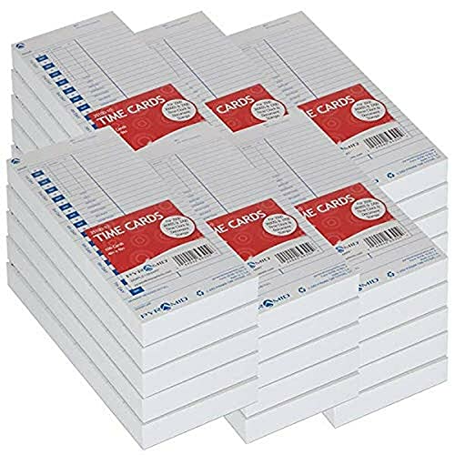 Pyramid Time Systems 30% recycled time cards (35100-10MB) 1000 cards