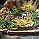 Bewudy 10 Stück Miniatur Palme Kunststoff, Grüne Modellbäume Coconut Palmen Modell Bäume für DIY Landschaft Gartendeko Puppenhaus Diorama Haus Dekoration Supplies