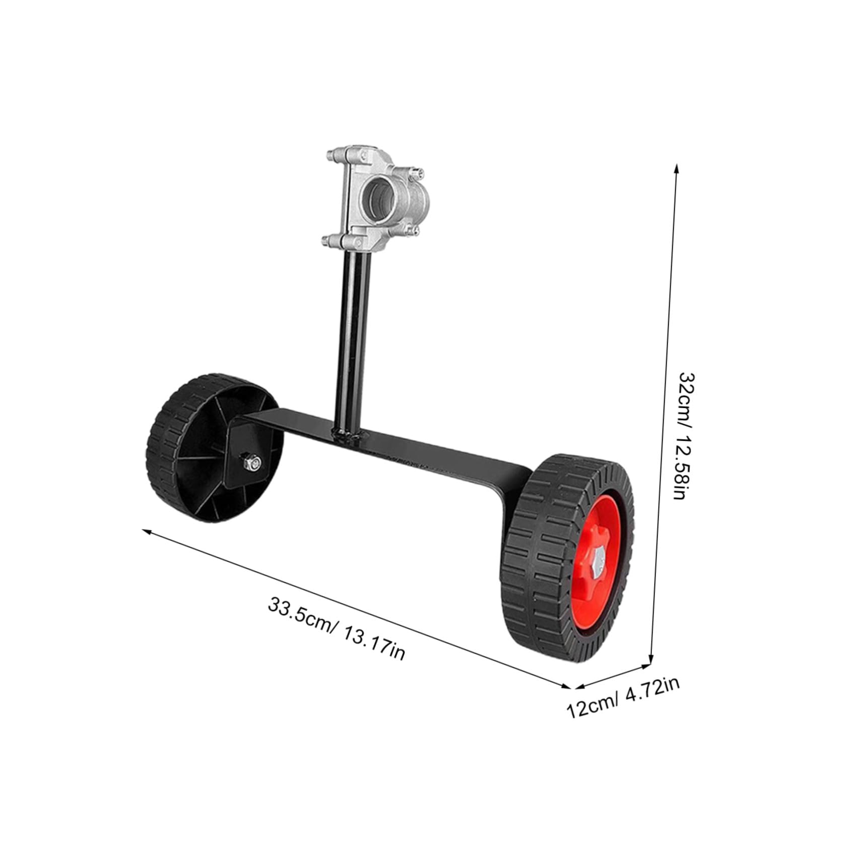 Rueda Auxiliar para Soporte Estable Accesorio para Recortadora de Césped Ligera y Compatible con Ruedas Carrito Resistente