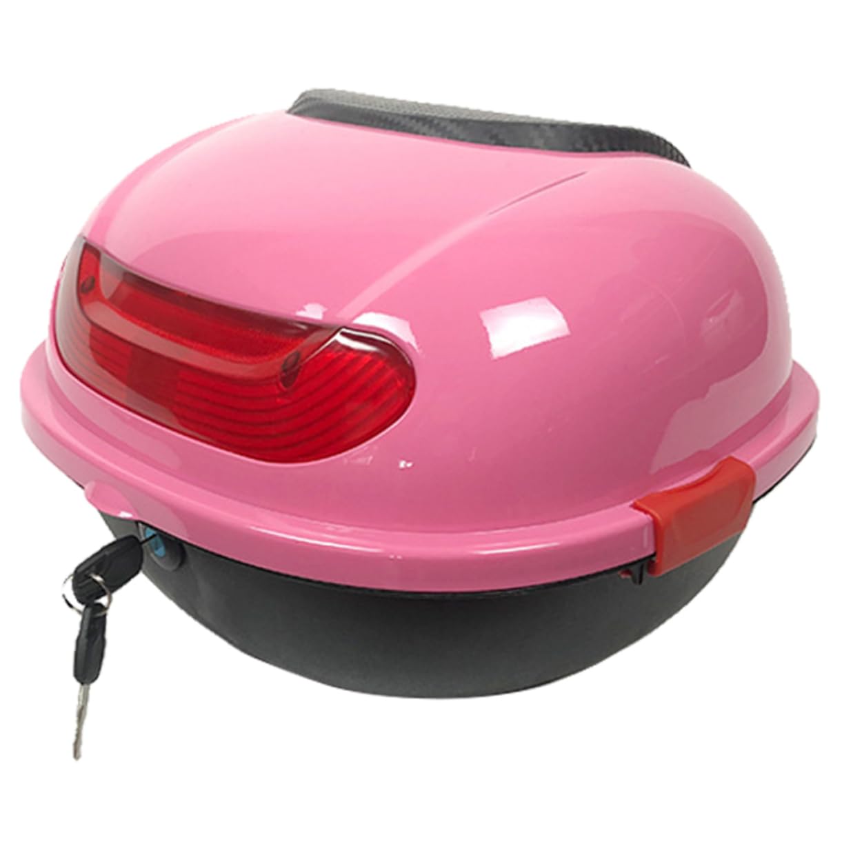 Ciieeo Bauletto Moto in Pp Rosa con Schienale, Design Rinforzato e Interno Capiente, per Viaggio e Conservazione Sicura degli Oggetti