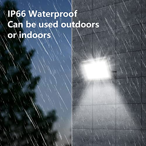 Outdoor LED Floodlight, 100 W, 10000 LM Outdoor LED Spotlights 6500 K Cool White Waterproof IP66 Outdoor LED Floodlights - Image 4