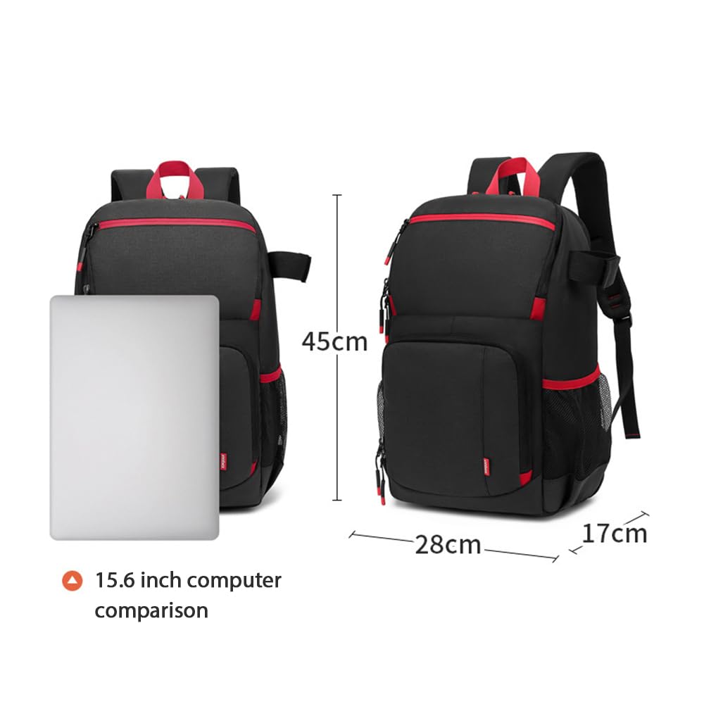 Andoer Zaino per Fotocamera DSLR per Fotografi Professonale Custodia Fotocamera Impermeabile di Grande Capacità Zaino per Fotografia Borsa per Fotocamera Resistente all'acqua con Supporto