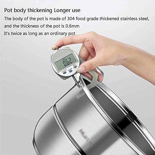 Marmite et steamer en acier inoxydable multicouche avec couvercle