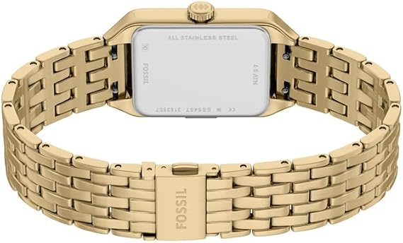 Fossil Raquel Watch for Women, Quartz Three Hand Movement with Stainless Steel Strap