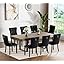 Brown Black Table + Black Chairs