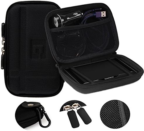 Hard Shell iPod Travel Case for Apple iPod Touch All Generation, iPod Nano, Shuffle with Protective EVA Design,Carabiner Clip, Weather Resistant Exterior, Protective MP3 Player Case