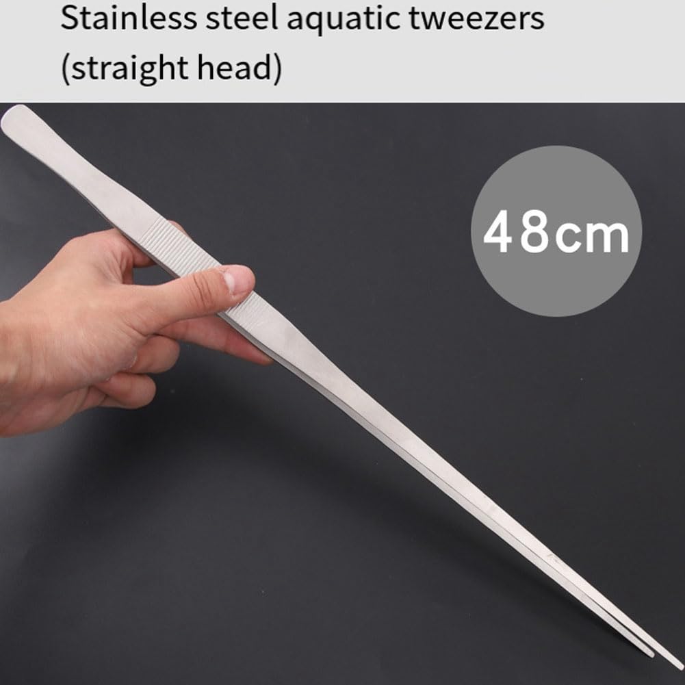 Pinzette Lunghe Per Acquario 48 Cm | Acciaio Inox | Dritte E Curve | Per Piante Acquatiche E Pulizia - Foto 13