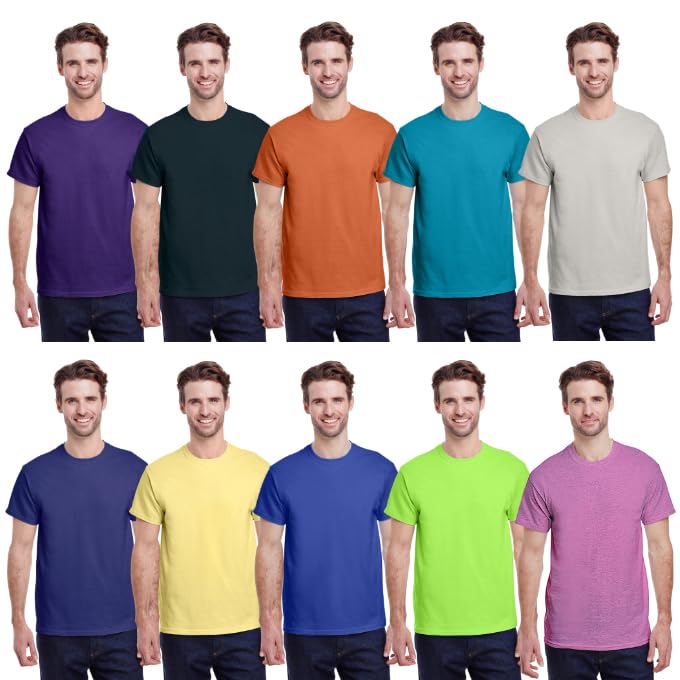 Gildan - Adult Heavy Cotton™ T-Shirt - G500 - Fashion-T-Shirt - Make Your Own Color Multipack Like I2I4I6|8|10|12