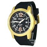  Nautec No Limit Herren-Armbanduhr XL Monsoon AnalogAutomatik Kautschuk MO AT/RBGDGDBK-OR