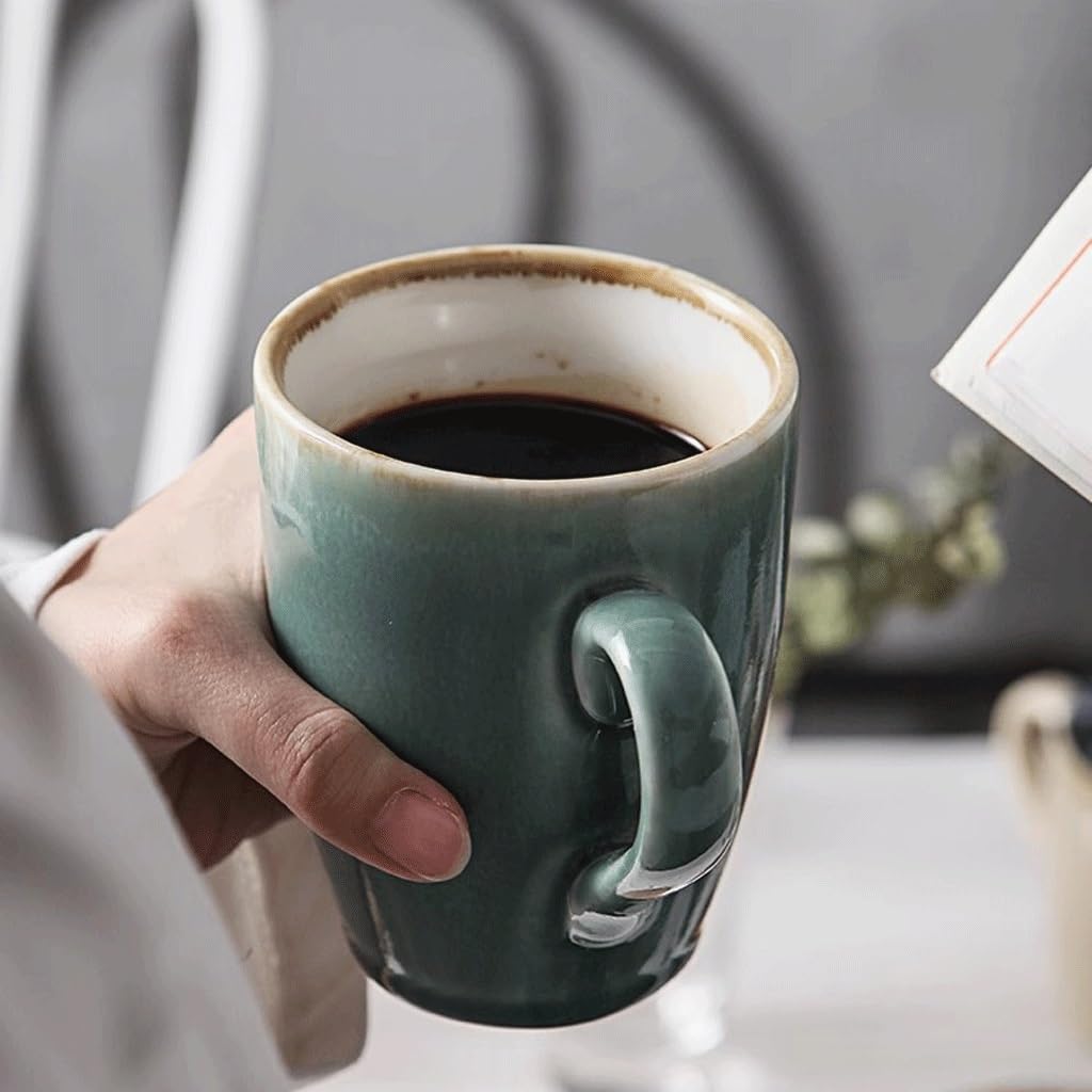 ENGENDER Tazas Cafe Tazas Transformadas En Horno, Tazas De Café, Tazas De Agua De Trabajo, Tazas De Té Mug Cups(A)