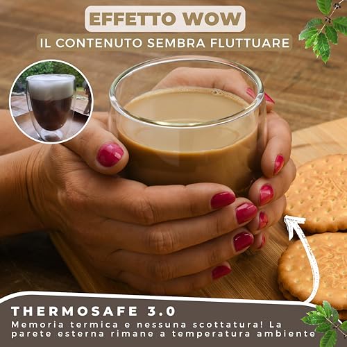 Felino® Latte Macchiato Bicchieri a doppia parete