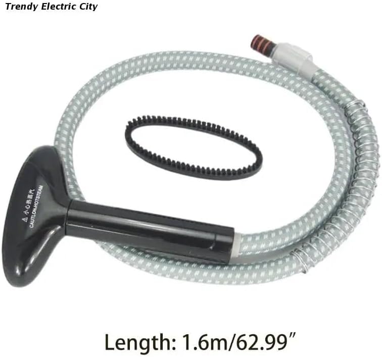 PVC Garment Steamer Guide Hose with Brush Spray Steam Pipe for Garment Steamer Replacement Parts Length 1.6m