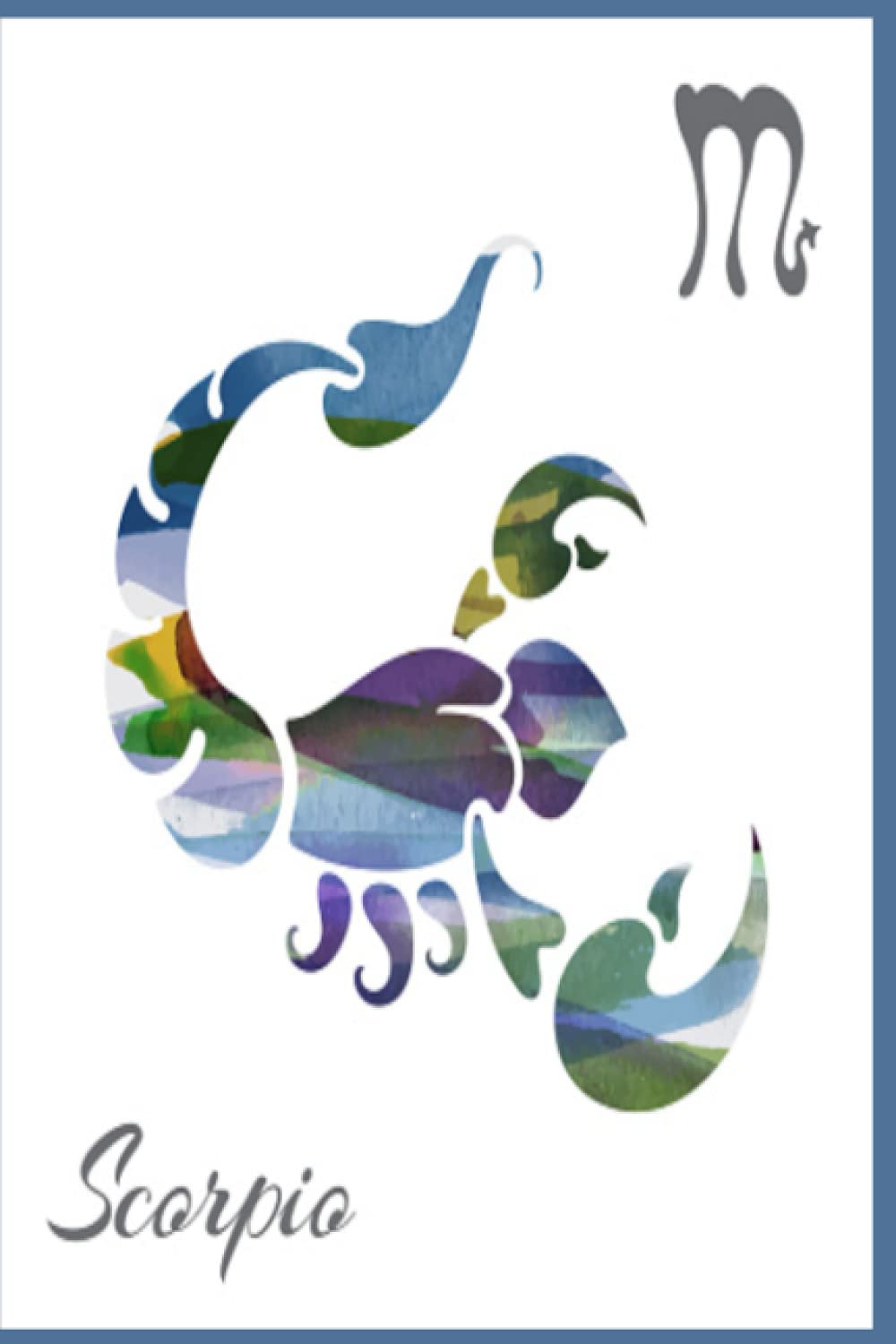 scorpio blank lined self- care daily journal: journaling