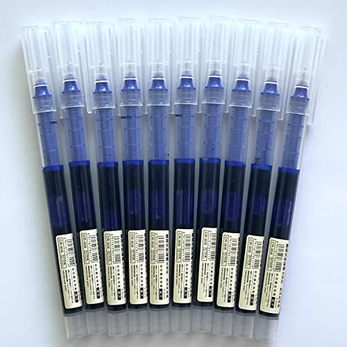 Stylos bleus à pointe extra fine à encre liquide sencoo pour l'école et le bureau (Lot de 10)