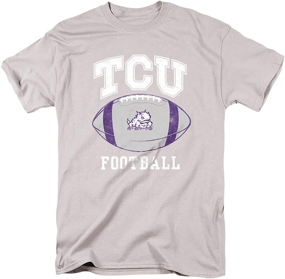 Texas Christian University Official Football Ball Unisex Adult T Shirt