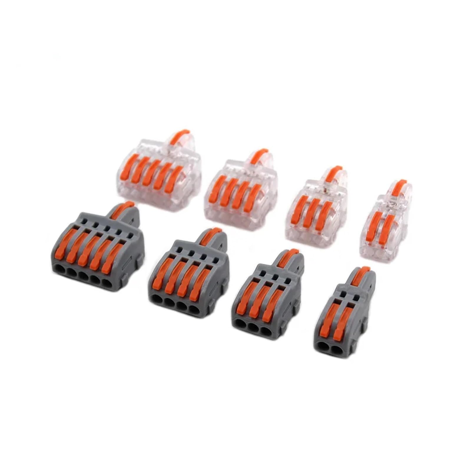 Drahtverbinder 1 Eingang Mehrere Ausgänge Elektrischer Verteiler Push-in Klemmenblock Stoßverbinder for Heim-LED-Beleuchtung Schnellverbinder(WY,50PCS,F14)
